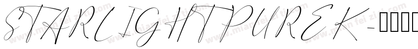 STARL IGHT PURE K字体转换